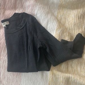 Urban Outfitters Dark Grey Waffle Longsleeve